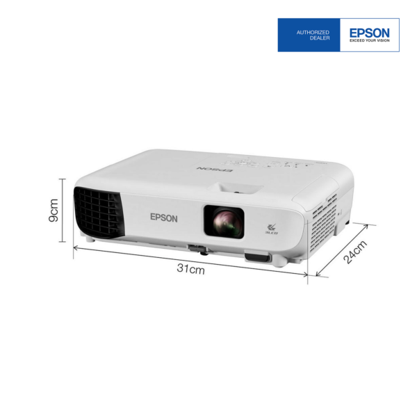 Epson EB E10 XGA 3LCD Projector dimension