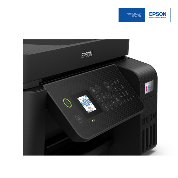 epson ecotank l5290 a4 colour 4 in 1 printer with adf wi fi direct and ethernet lcd control panel buttons