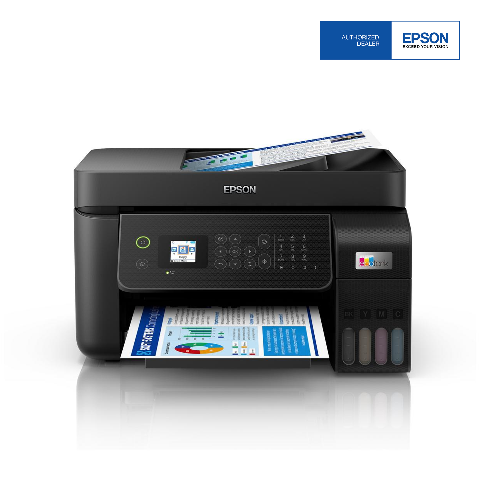 epson ecotank l5290 a4 colour 4 in 1 printer with adf wi fi direct and ethernet